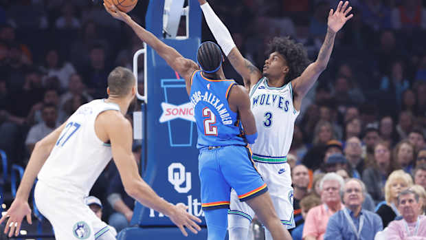 Shai Gilgeous-Alexander, Jaden McDaniels, Minnesota Timberwolves